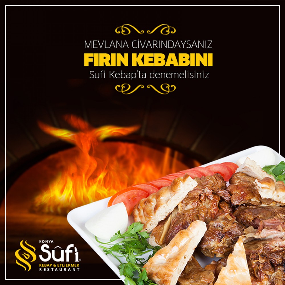 Sufi Kebap Sosyal Medya Yönetimi "Padişahların Yemeği Fırın Kebabı"