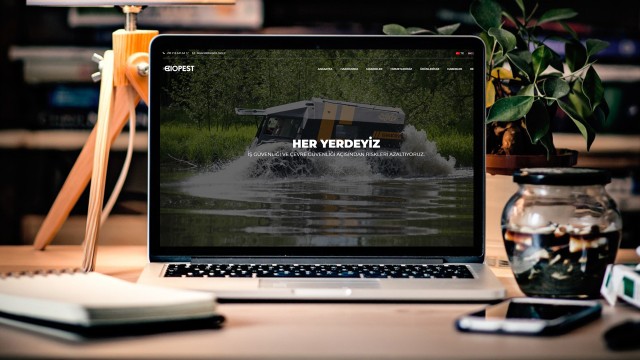 Görsel alt yapısı ve özgün yazılımı ile “İnternet Sayfası Tasarımı” Biopest