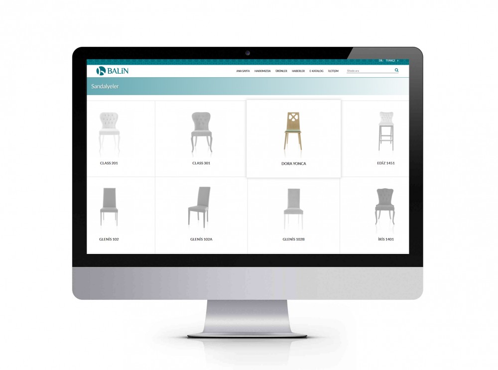 Yeni konsept sunumları ile “Balin Sandalye” internet sayfası tasarımı