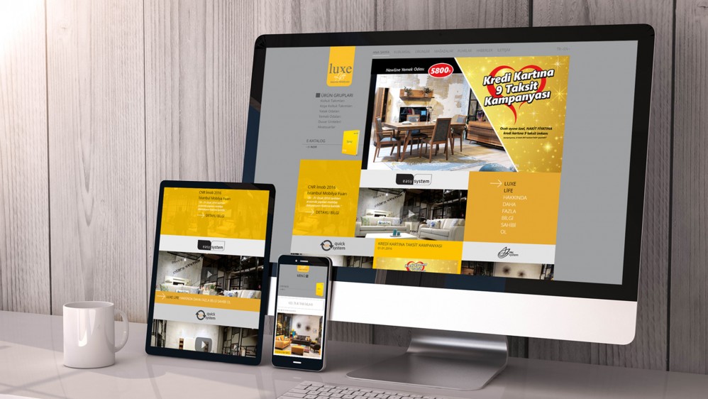 Güçlü yazılım alt yapısı ve özgün tasarımı ile Luxe Life “İnternet Sayfa Tasarımı”