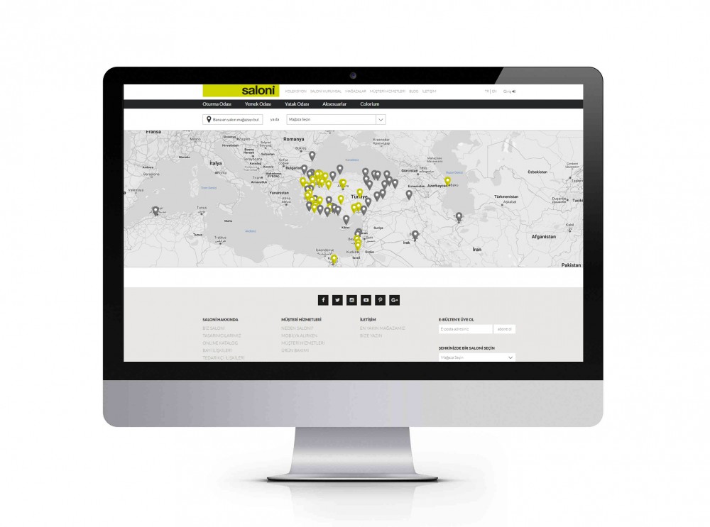Yazılım teknoloji güçlü bir alt yapı “Saloni” İnternet Sayfa Tasarımı ve Yazılımı