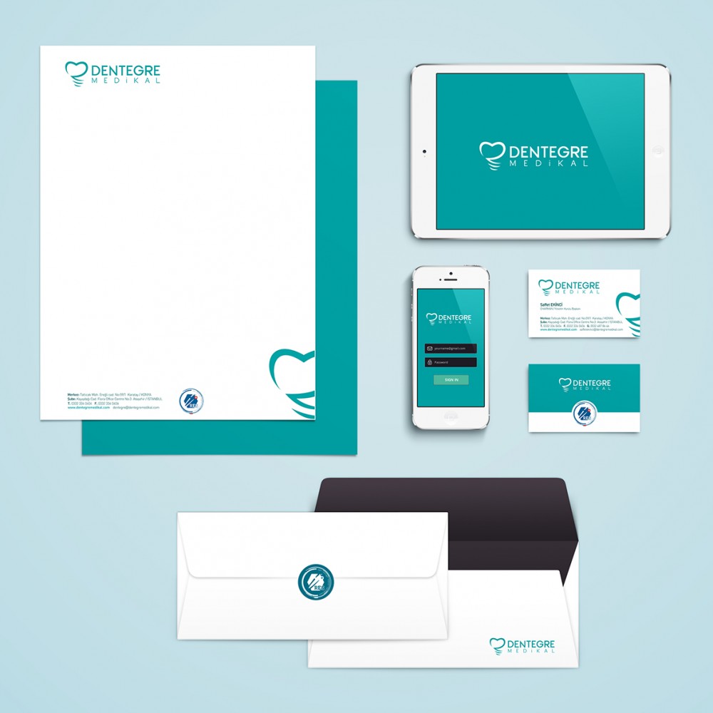 Dentegre Medikal için hazırladığımız “Kurumsal Kimlik Kitapçığı”