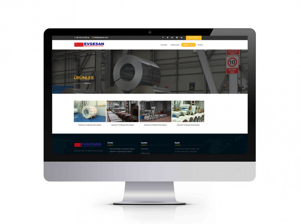 Evgesan “İnternet Sayfası Tasarımı” ile sizlerleyiz