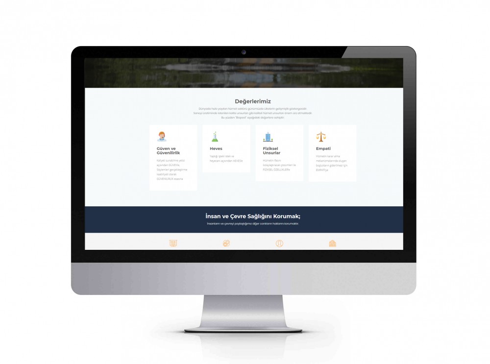 Görsel alt yapısı ve özgün yazılımı ile “İnternet Sayfası Tasarımı” Biopest