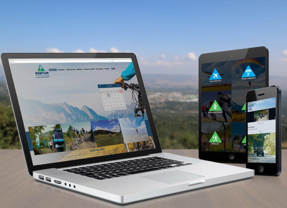 Özgün yazılım alt yapısı ve görseli ile kullanıcı ile etkileşim sağlayan “Dostum İnternet Sayfası”