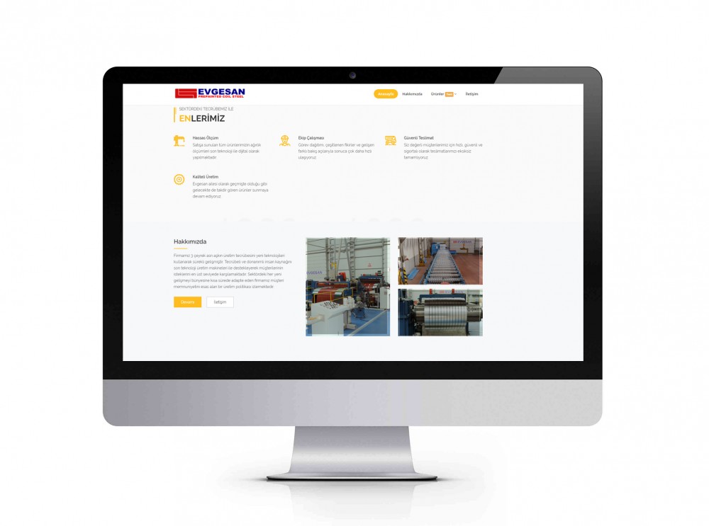 Evgesan “İnternet Sayfası Tasarımı” ile sizlerleyiz