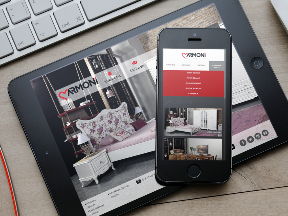 Armoni Mobilya “İnternet Sayfası Tasarımı”