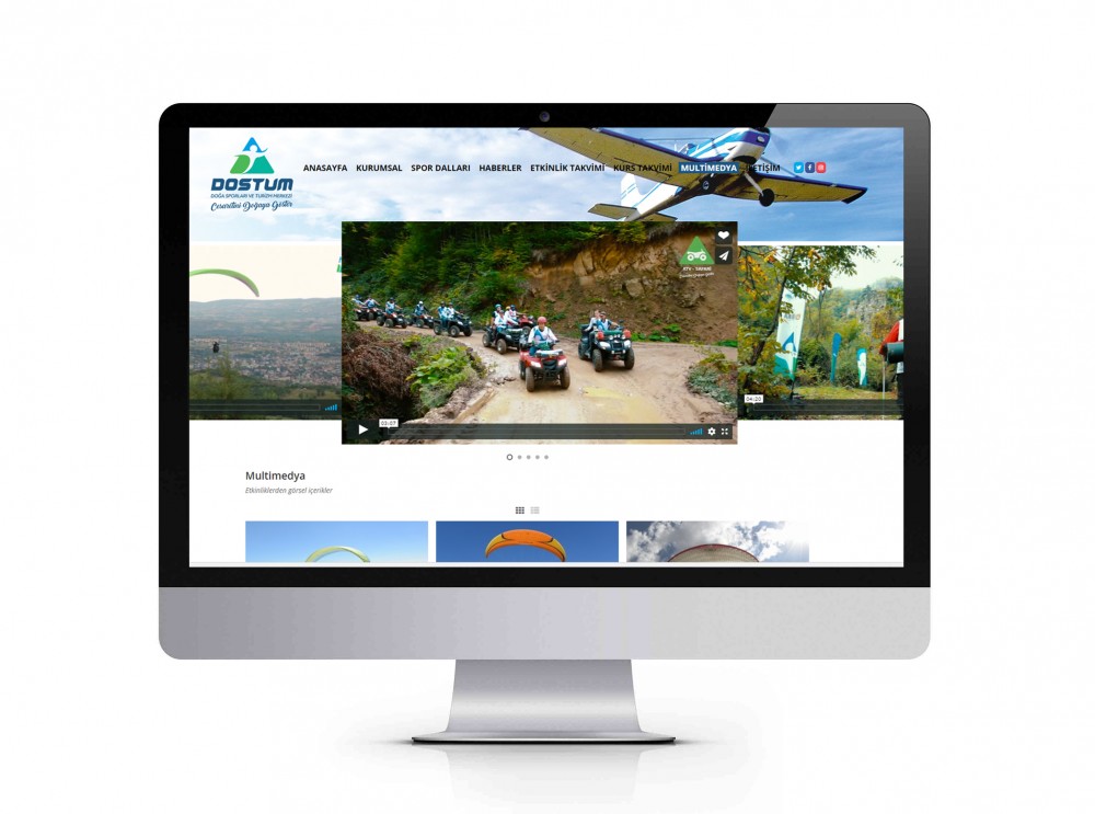 Özgün yazılım alt yapısı ve görseli ile kullanıcı ile etkileşim sağlayan “Dostum İnternet Sayfası”