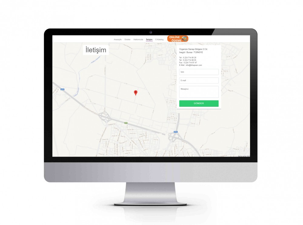 Tirkapsan için hazırladığımız “İnternet Sayfa Tasarımı”