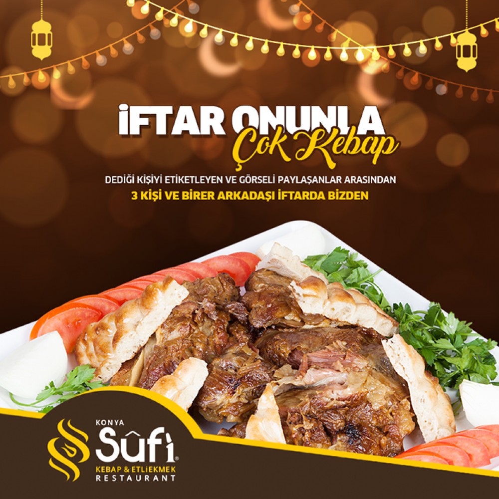 Sufi Kebap Sosyal Medya Yönetimi "Padişahların Yemeği Fırın Kebabı"