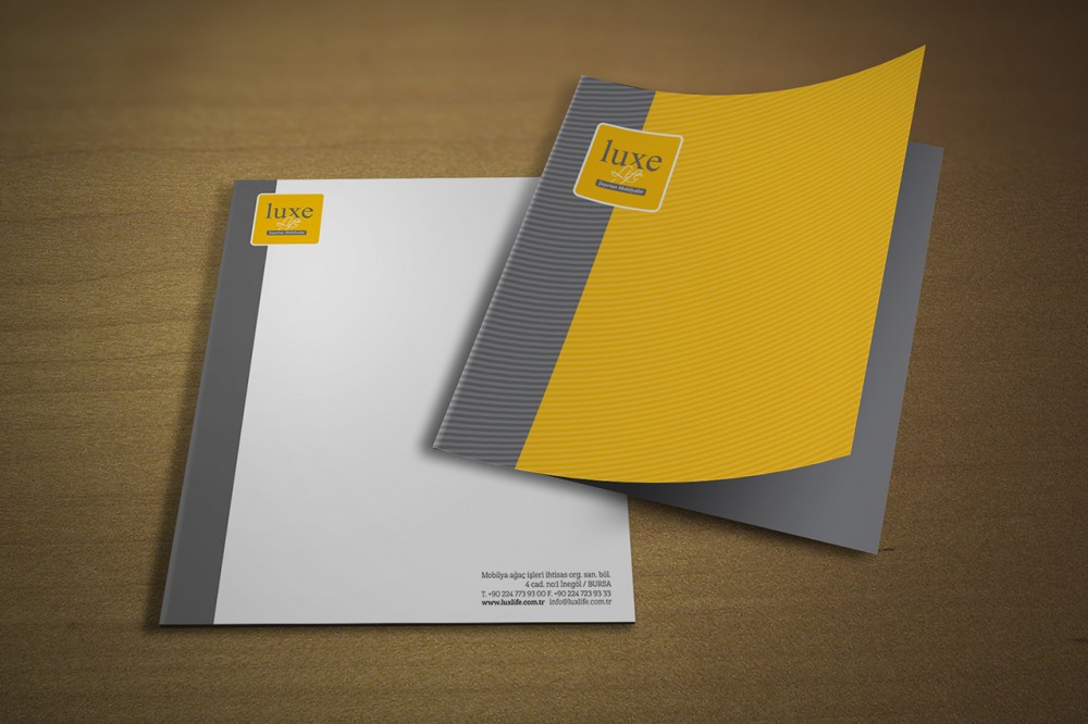 Luxe Life “Şaşırtan Mobilyalar” Kurumsal Kimlik Kitapçığı tasarımı