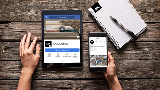 İDOL Mobilya, sosyal medya hesap yönetimini sağlıyoruz.