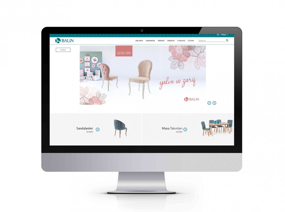 Yeni konsept sunumları ile “Balin Sandalye” internet sayfası tasarımı